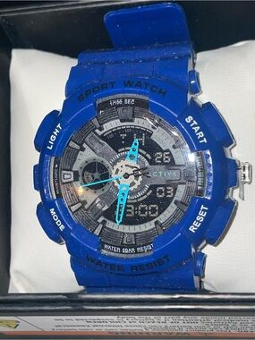 Activa Pixel Midnight Wave Blue X Invicta Digital Unisex Watch - 50mm (PF21762)